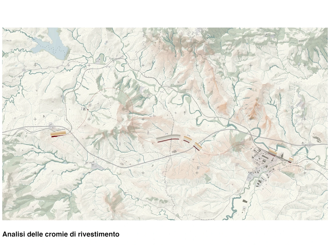 new railway connection analisi cromie di rivestimento